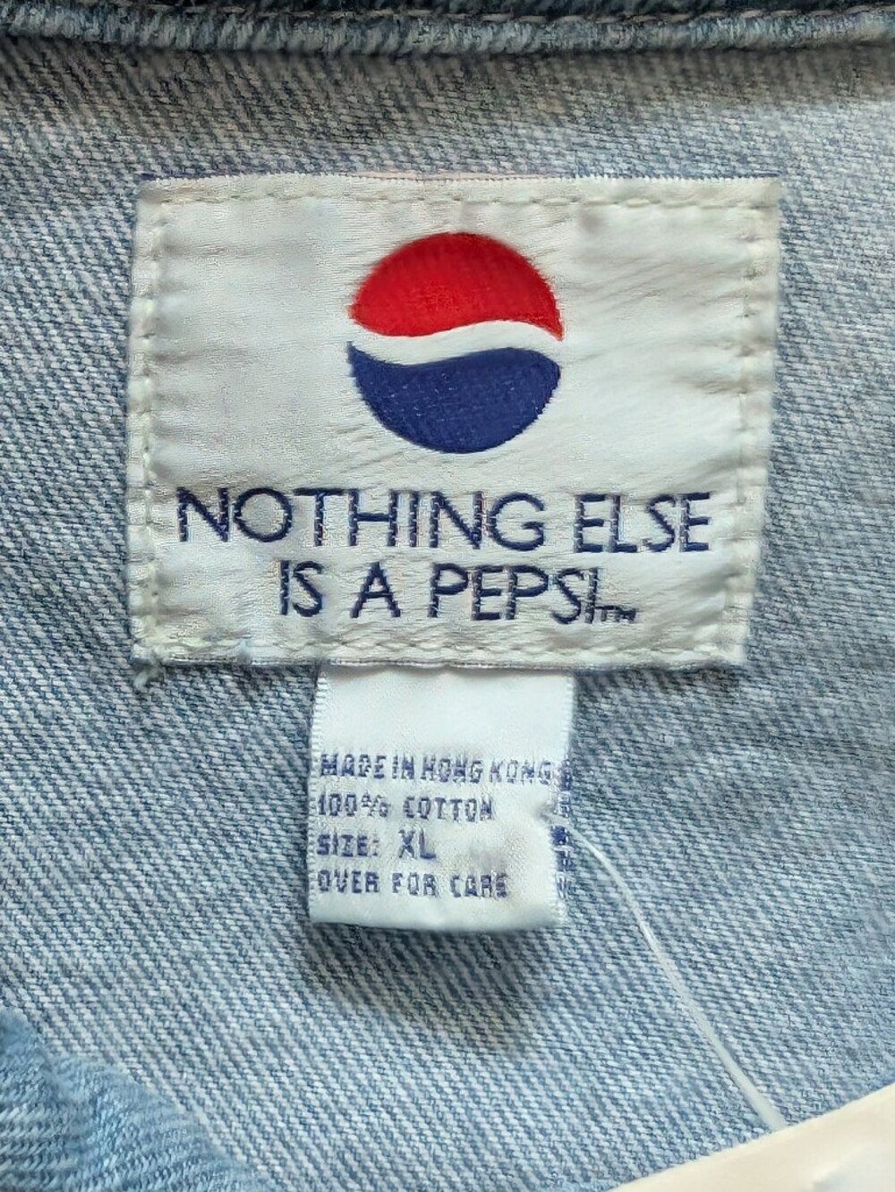 Pepsi Vintage Denim Jacket (XL) - Picture 3 of 7